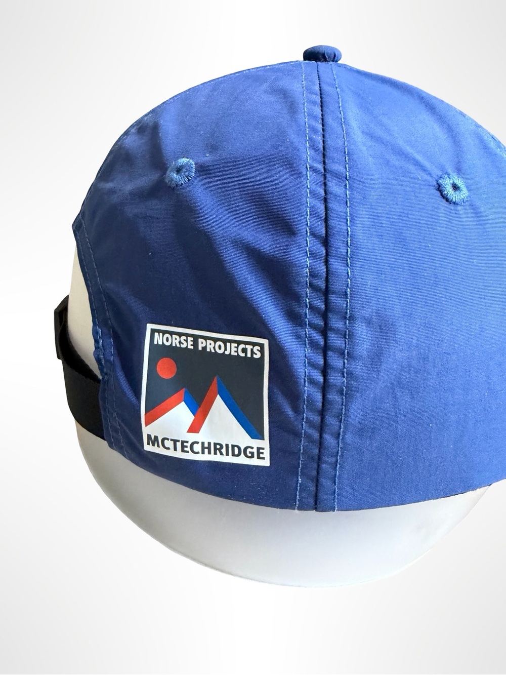 Norse Projects Geoff McFetridge Longbill Nylon Technical Cap Hat Blue - Picture 5 of 8